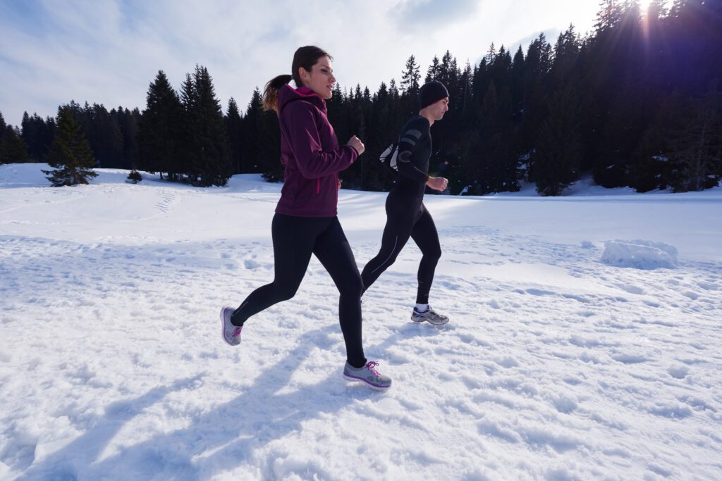 hardlopen op wintersport